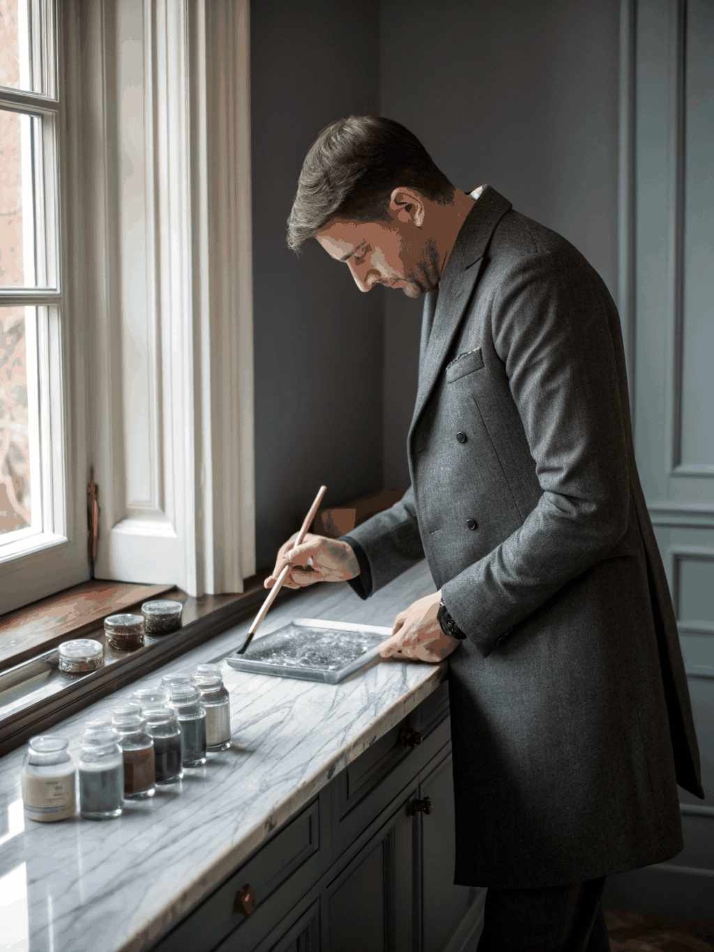 Professional color palette consultation for home painting